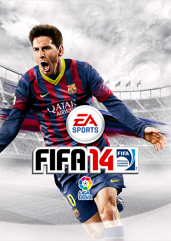 FIFA 14 box art Leo Messi
