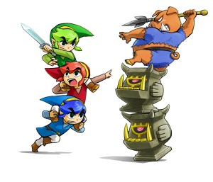 the legend of zelda tri force heroes art