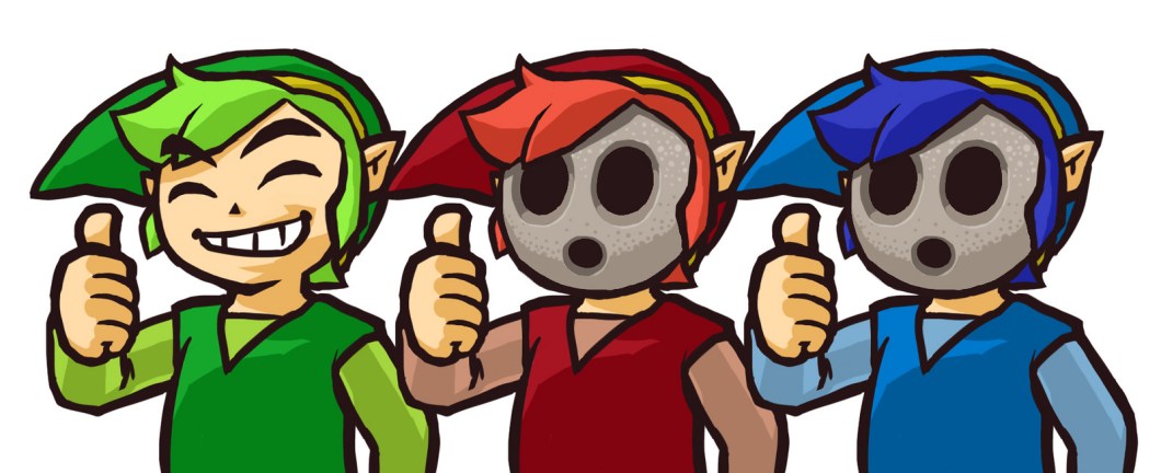 the legend of zelda tri force heroes art