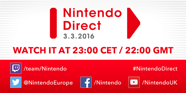 nintendo direct març 2016